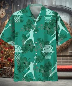 Basketball Kelly Green Hawaiian Shirt