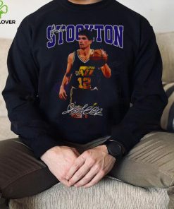 Basketball Signature John Stockton Legend Vintage Retro 80s shirt