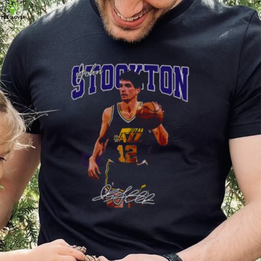 Basketball Signature John Stockton Legend Vintage Retro 80s hoodie, sweater, longsleeve, shirt v-neck, t-shirt