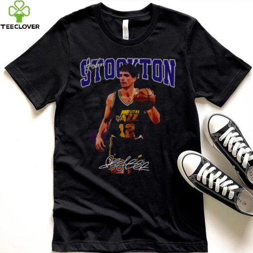 Basketball Signature John Stockton Legend Vintage Retro 80s hoodie, sweater, longsleeve, shirt v-neck, t-shirt