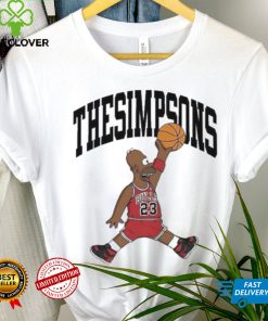 Basketball The Simpsons Jordan Logo Parody Shirt