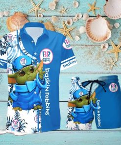 Baskin Robbins Baby Yoda Hawaiian Shirt And Shorts Gift Hawaiian shirt