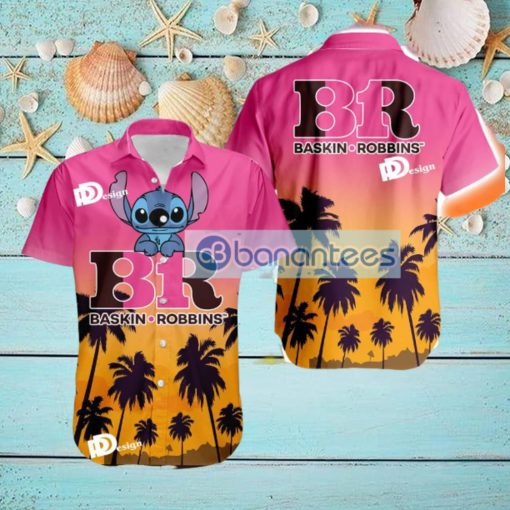 Baskin Robbins Stitch Tropical Hawaiian Shirt Gift For Men And Women