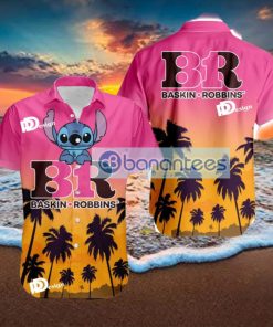 Baskin Robbins Stitch Tropical Hawaiian Shirt Gift For Men And Women