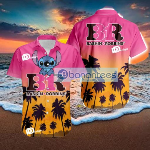 Baskin Robbins Stitch Tropical Hawaiian Shirt Gift For Men And Women