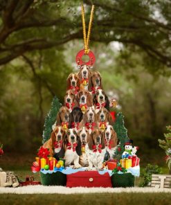 Basset Hound Christmas Tree Ornament