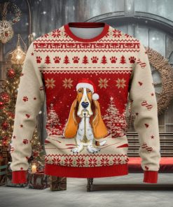 Basset Hound Christmas Winter Ugly Sweater Gift For Dog Lover, Funny Christmas