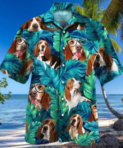 Basset Hound Dog Hawaiian Shirt