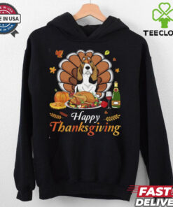 Basset Hound Turkey happy Thanksgiving shirt