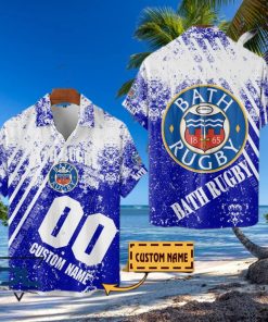 Bath Rugby Premiership Rugby 2023 Custom Name Hawaiian Shirt