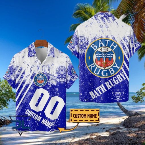 Bath Rugby Premiership Rugby 2023 Custom Name Hawaiian Shirt