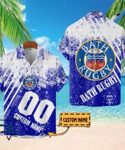 Bath Rugby Premiership Rugby 2023 Custom Name Hawaiian Shirt