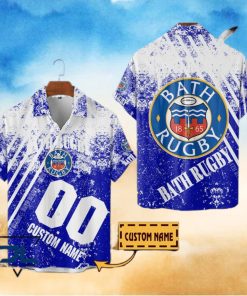 Bath Rugby Premiership Rugby 2023 Custom Name Hawaiian Shirt