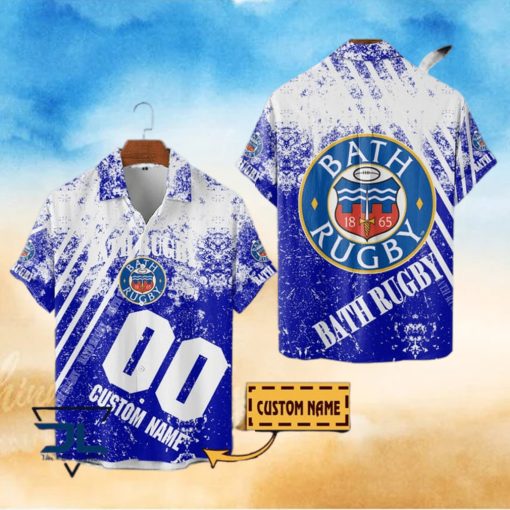 Bath Rugby Premiership Rugby 2023 Custom Name Hawaiian Shirt