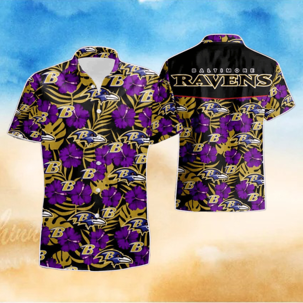 Batimore Ravens NFL 2023 Summer Beach Hawaiian Shirt And Short Batimore Ravens NFL 2023 Summer Beach Hawaiian Shirt And Short