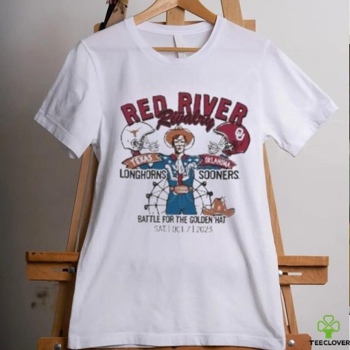 Battle For The Golden Hat Oct 7 Texas Longhorns Vs Oklahoma Sooners T Shirt