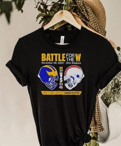 Battle For The W 2022 Michigan Vs Ohio State Only Only Leaves Undefeated T Shirt