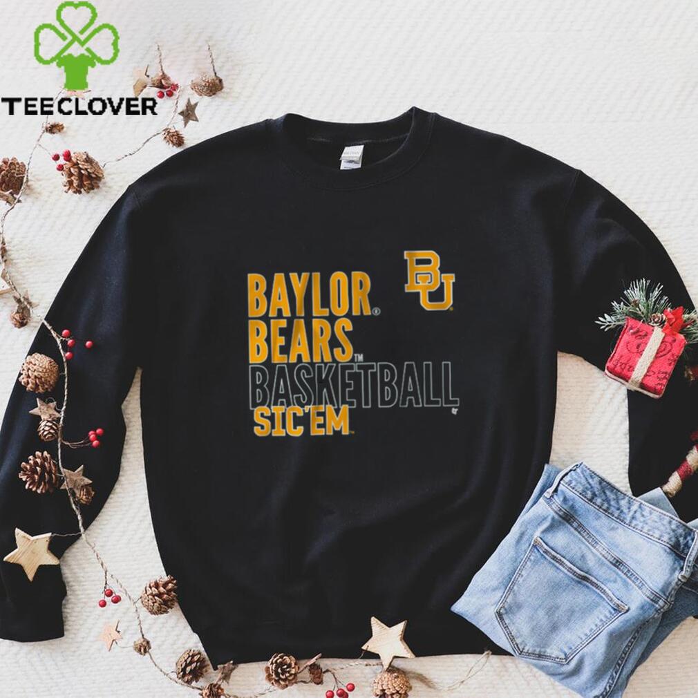 Baylor Basketball Text Logo Overlay Shirt Baylor Basketball Text Logo Overlay Shirt