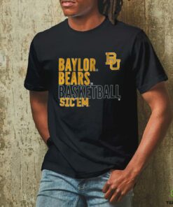 Baylor Basketball Text Logo Overlay Shirt