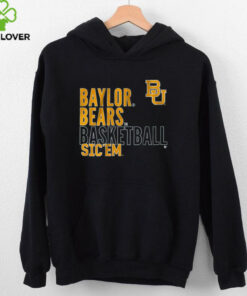 Baylor Basketball Text Logo Overlay Shirt