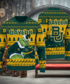 Baylor Bears Grinch Ugly Christmas Sweater