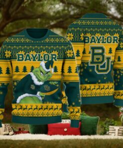 Baylor Bears Grinch Ugly Christmas Sweater
