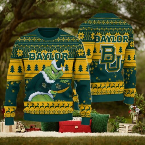 Baylor Bears Grinch Ugly Christmas Sweater