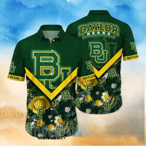 Baylor Bears NCAA Floral Unisex All Over Printed Hawaiian Shirt