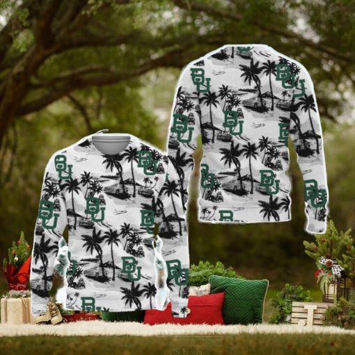 Baylor Bears Tropical Patterns Ugly Christmas Sweater
