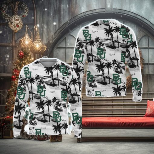 Baylor Bears Tropical Patterns Ugly Christmas Sweater