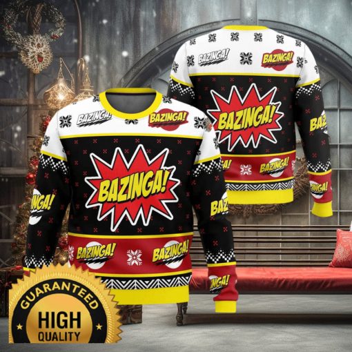 Bazinga The Big Bang Theory Ugly Christmas Sweater
