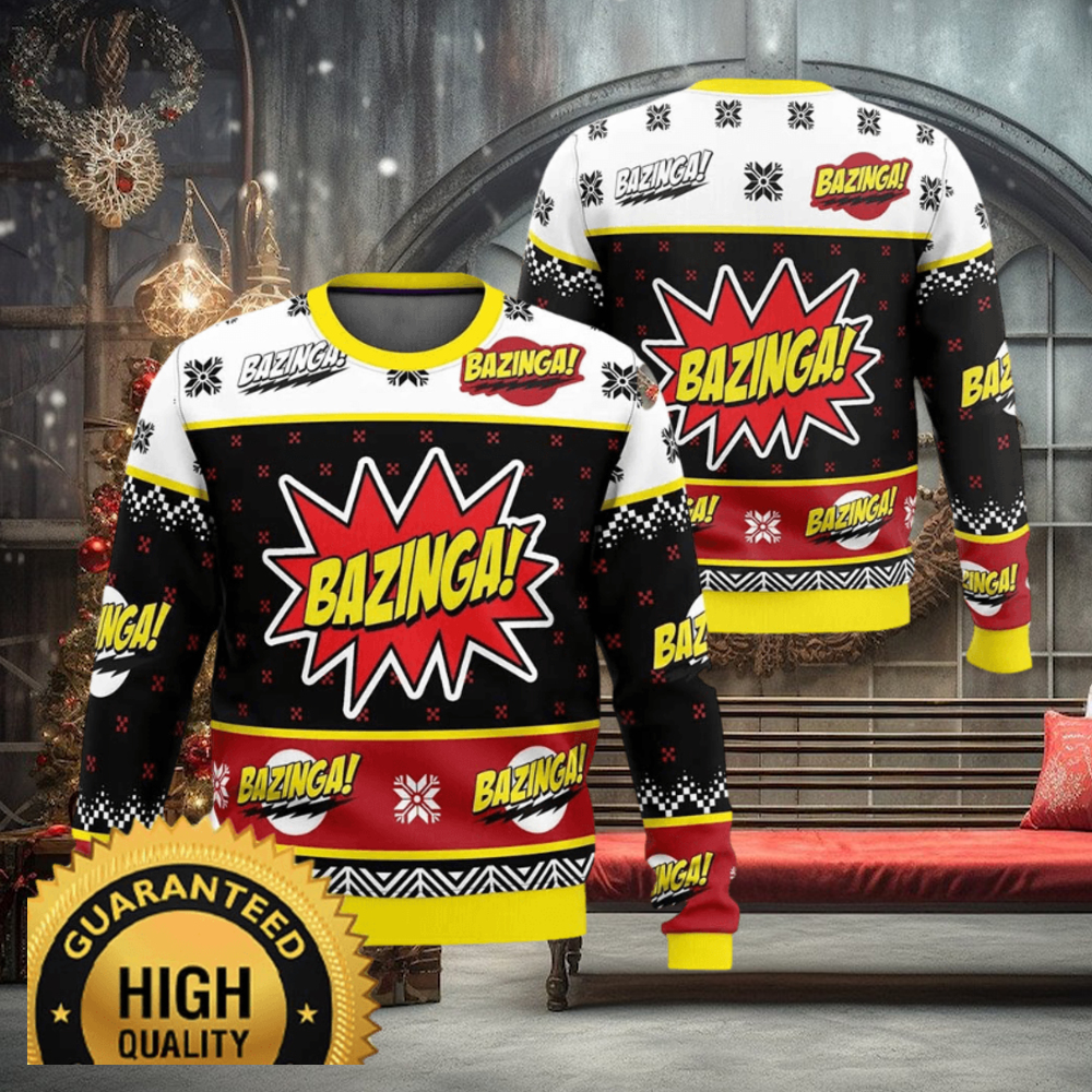 Bazinga The Big Bang Theory Ugly Christmas Sweater Bazinga The Big Bang Theory Ugly Christmas Sweater