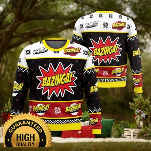 Bazinga The Big Bang Theory Ugly Christmas Sweater
