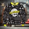 Bear Campfire Full Printing Ugly Xmas Sweater