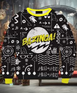 Bazinga The Big Bang Theory Wiki Doodle Knitted Ugly Sweater