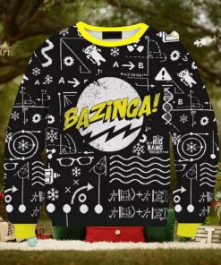 Bazinga The Big Bang Theory Wiki Doodle Knitted Ugly Sweater