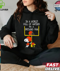 Be A Browns Fan Cleveland Browns x Snoopy Mashup Shirts