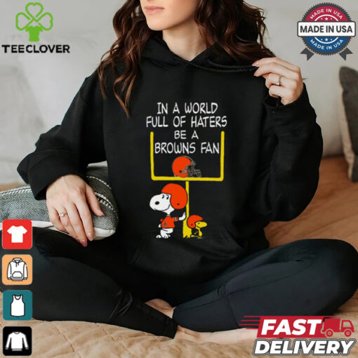 Be A Browns Fan Cleveland Browns x Snoopy Mashup Shirts