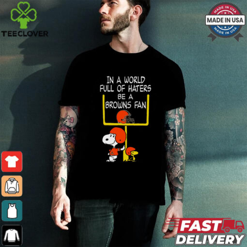 Be A Browns Fan Cleveland Browns x Snoopy Mashup Shirts