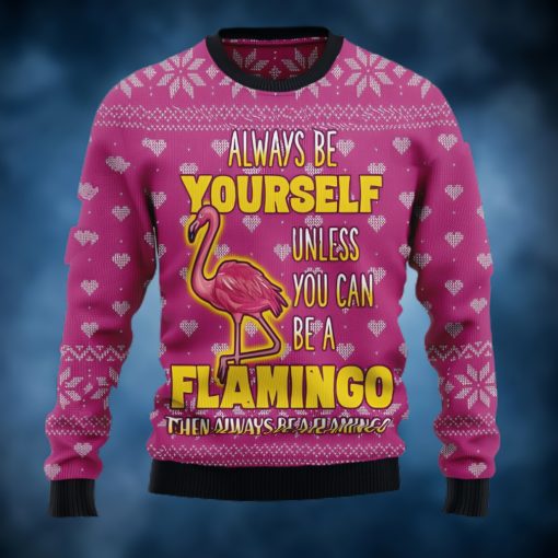 Be A Flamingo Ugly Christmas Sweater