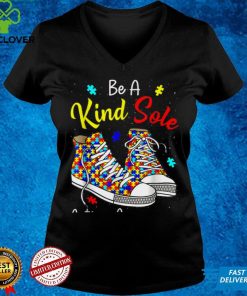 Be A Kind Sole Autism Awareness Rainbow Trendy Puzzle Shoes T Shirt