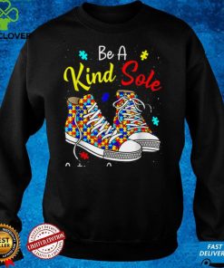 Be A Kind Sole Autism Awareness Rainbow Trendy Puzzle Shoes T Shirt