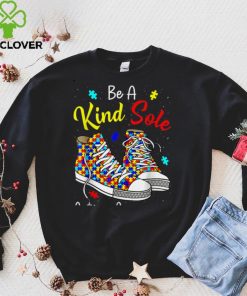 Be A Kind Sole Autism Awareness Rainbow Trendy Puzzle Shoes T Shirt