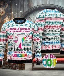 Be A Unicorn Ugly Christmas Sweater AOP All Over Printed Sweater