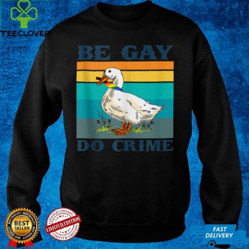 Be Gay Do Crimes Goose LGBTQIA Pride Month Rainbow Flag Gift Tank Top