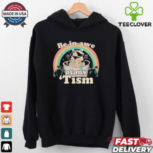 Be In Awe Of My ‘Tism Raccoon Rainbow T shirts
