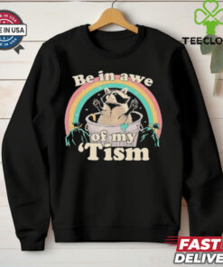 Be In Awe Of My ‘Tism Raccoon Rainbow T shirts