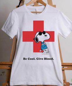 Be cool give blood Snoopy American red cross blood donation hoodie, sweater, longsleeve, shirt v-neck, t-shirt