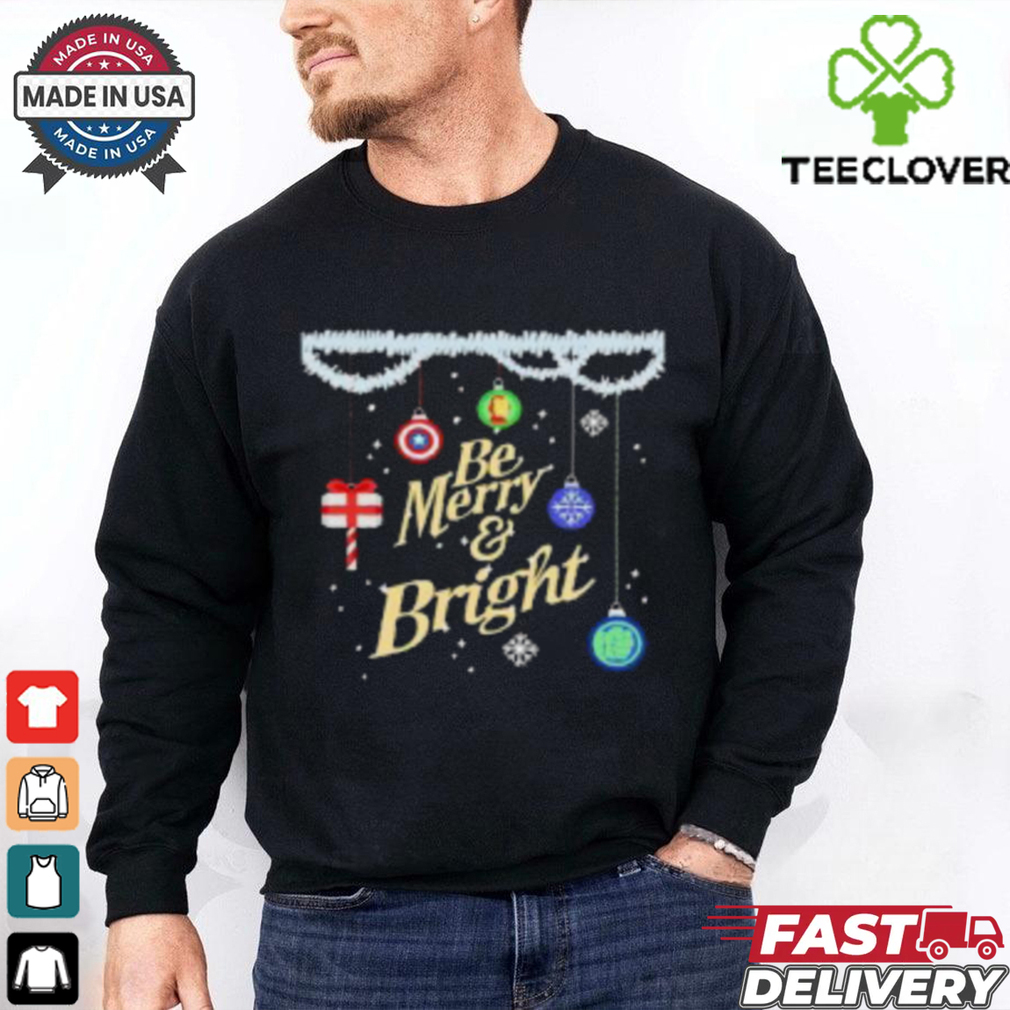 Be merry and bright holiday Christmas T Shirt Be merry and bright holiday Christmas T Shirt