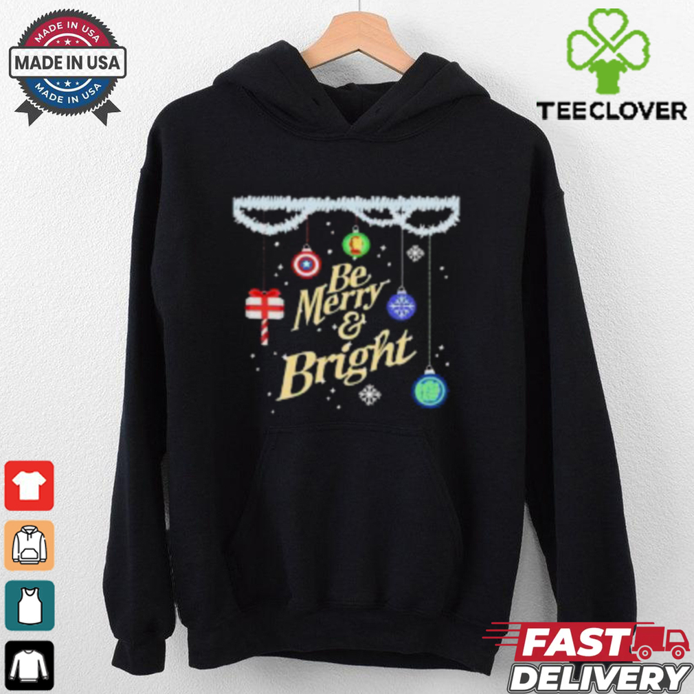 Be merry and bright holiday Christmas T Shirt Be merry and bright holiday Christmas T Shirt